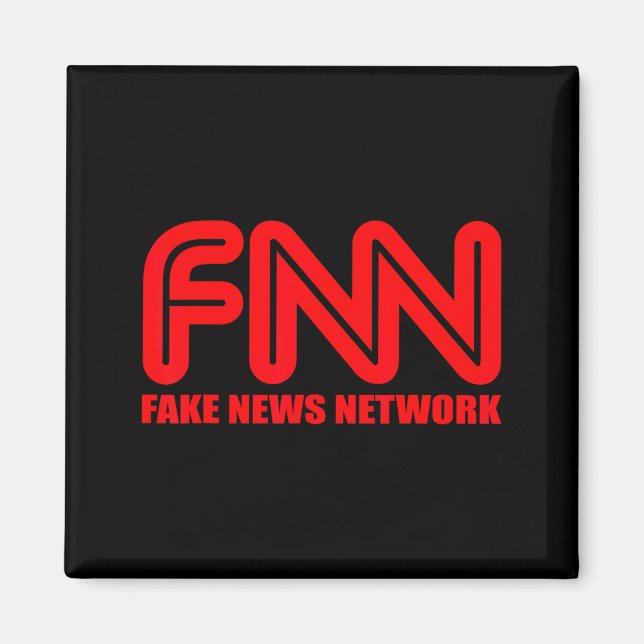 Imã Roupas da Fnn Fake News Network Presente Divertido (Frente)