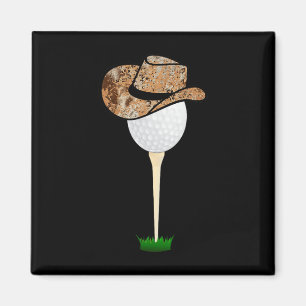 Imã Roupas de Cowboy de Golfe Engraçadas Bola de Golfe