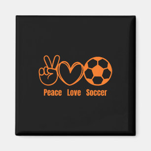 Imã Roupas de Fã de Futebol Paz Amor Homens Mulheres C