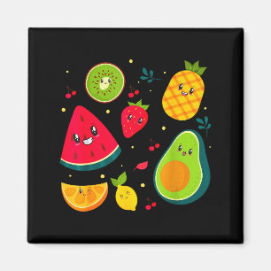 Imã Roupas de Fruta Chá Doce Salada de Fruta Homens Mu