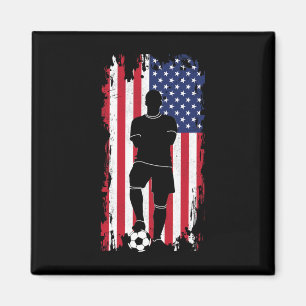 Imã Roupas de futebol com bandeira americana - Futebol