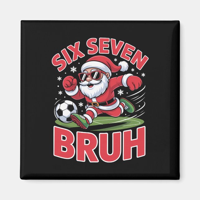 Imã Roupas de Natal engraçadas 67 Meme Bruh Futebol Pa (Frente)