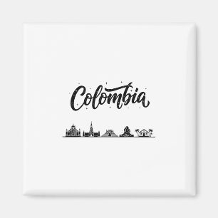Imã Roupas de viagem de férias no horizonte de Colômbi