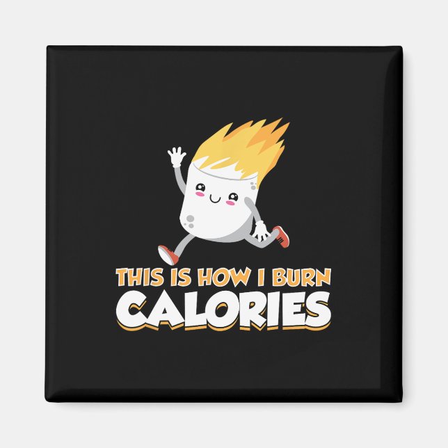 Imã Roupas Fofas de S'mores de Marshmallow Como Eu Que (Frente)