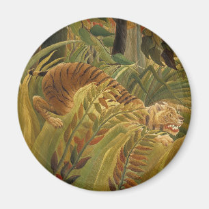 Imã Rousseau Impressão de Arte Tropical de Tigre
