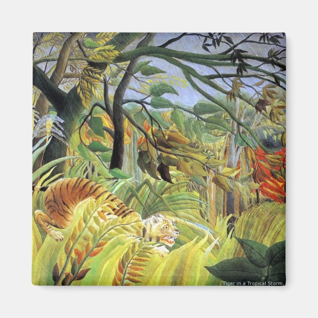 Imã Rousseau: Tigre em uma tempestade tropical (Frente)