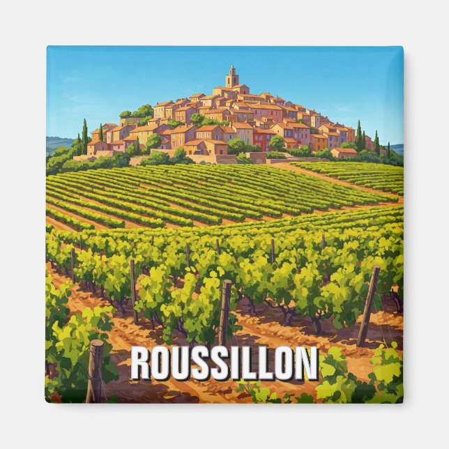Imã Roussillon France Viagem (Frente)