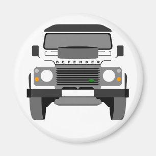 Imã Rover da Terra Clássica de Pop de Branco
