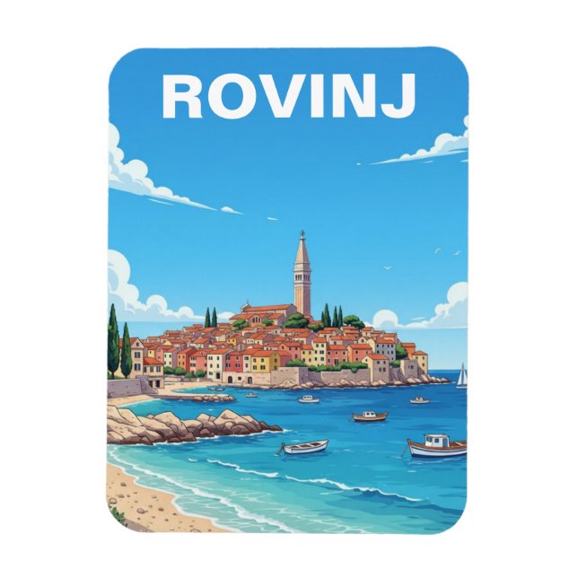 Ímã Rovinj Croácia Viagens (Vertical)