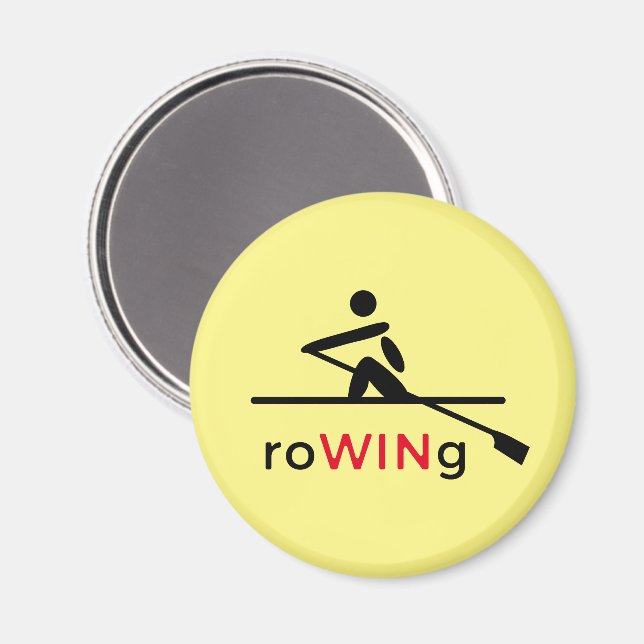 Imã RoWINg amarelo motivacional (Front/Back)