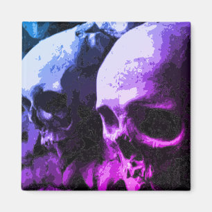 Imã Roxo/azul do ímã do crânio