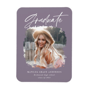 Ímã Roxo de graduação contemporânea do roteiro de f