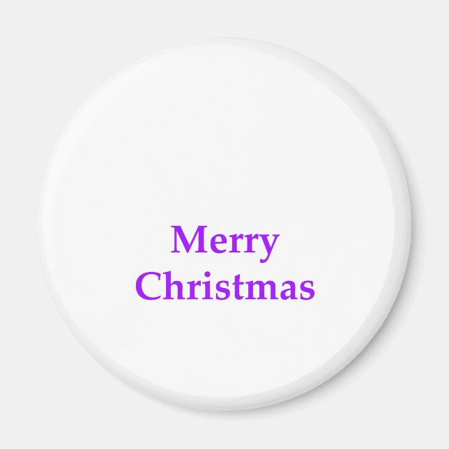 Imã Roxo do Feliz Natal os presentes de Zazzle do MUSE (Frente)