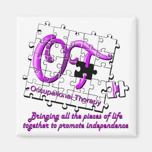 Imã roxo do quebra-cabeça do ot