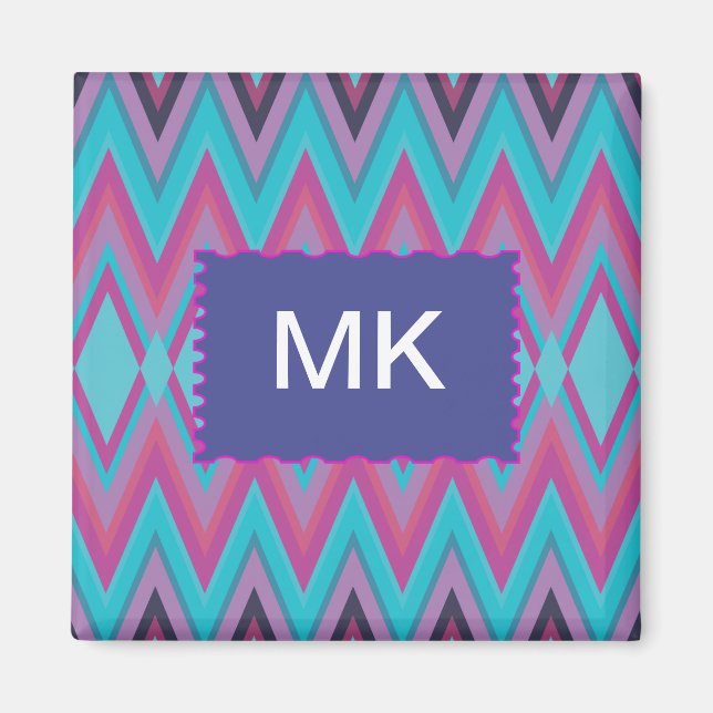 Imã Roxo e Aqua Tribal (Frente)