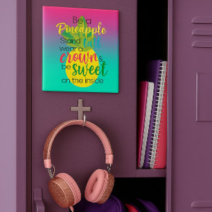 Imã Roxo e azul seja um abacaxi Ombre