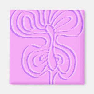 Imã Roxo Embosque "Arco-Íris" Flutterfly Magnet