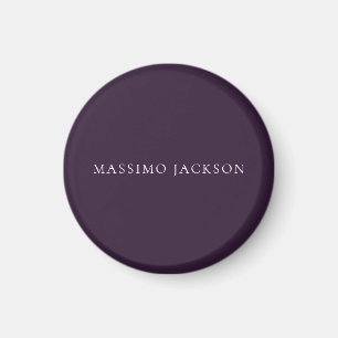 Imã Roxo Escuro Minimalista Simples Moderno