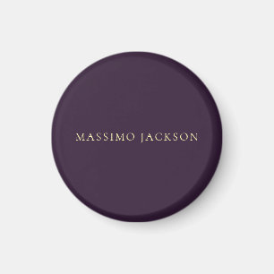 Imã Roxo Escuro Minimalista Simples Moderno