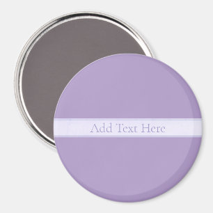 Imã Roxo Lavanda Leve Elegante Personalizável