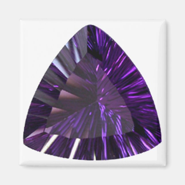 Imã Roxo Trilhão Ametist Gemstone (Frente)