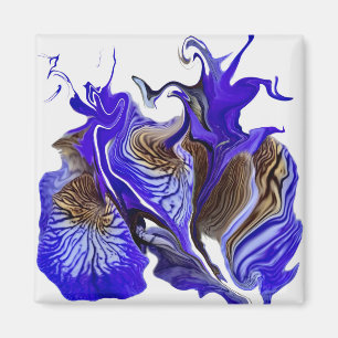Imã Roxos De Flor Roxo Iris