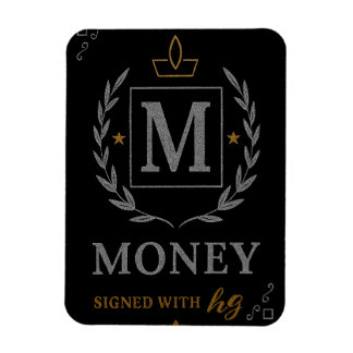 Ímã "Royal NMKY Emblem – Monogram M Crest Design"