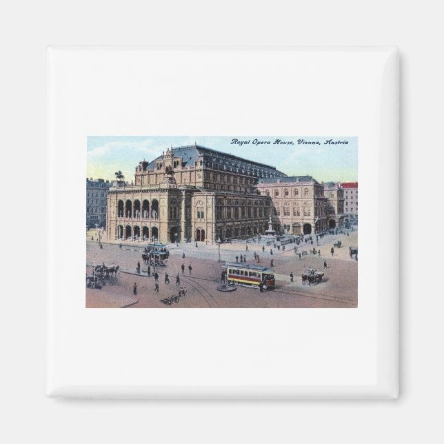Imã Royal Opera House, Viena, Áustria c1915 Vintage (Frente)