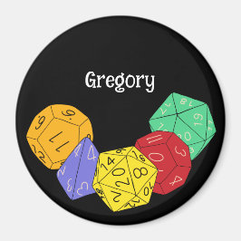 Imã RPG Gaming Dice, Conselho, Jogos Fantásticos Perso