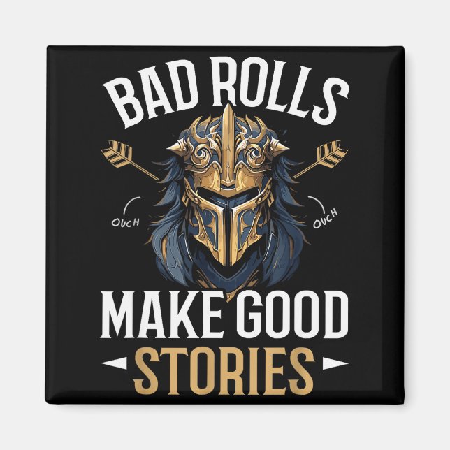 Imã Rpg Gaming Role Playing D20 Tabletop Games Funny R (Frente)