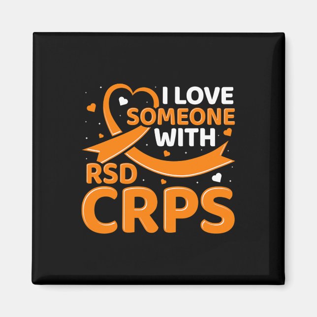 Imã RSDCRPS Orange Ribbon Complex Regional Pain Syndro (Frente)