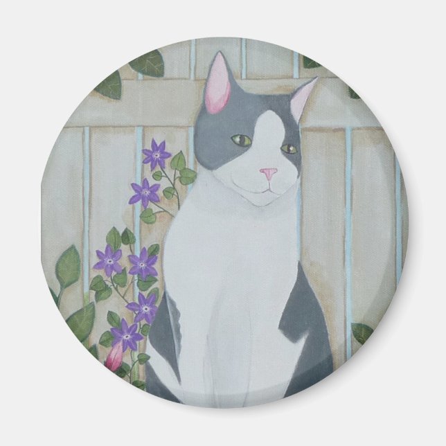 Imã Ru E Magneta Circular Rosa (Frente)