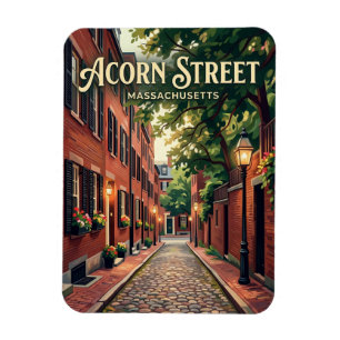 Ímã Rua Acorn Massachusetts