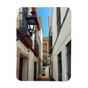 Ímã Rua antiga em Sevilha, Espanha, viagem