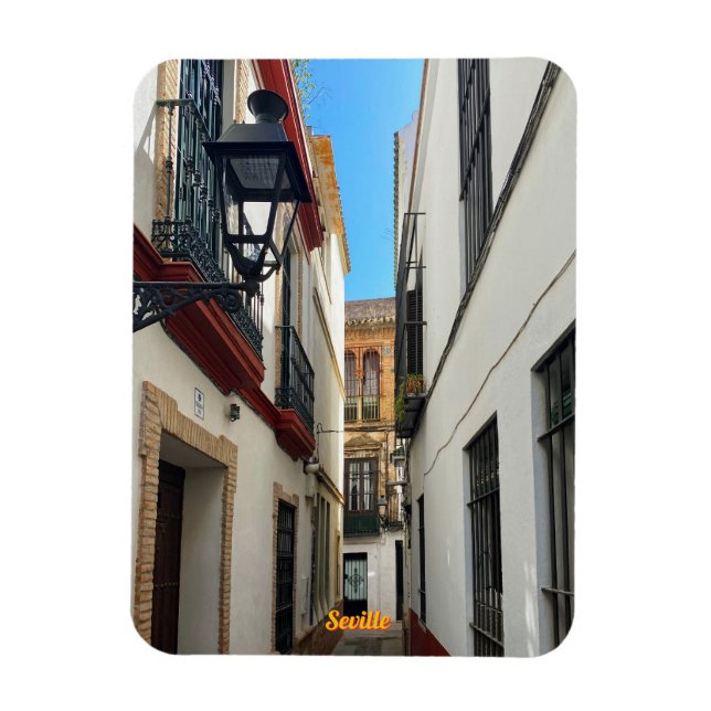 Ímã Rua antiga em Sevilha, Espanha, viagem (Vertical)