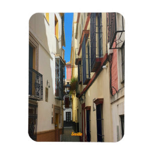 Ímã Rua antiga em Sevilha, Espanha, viagem