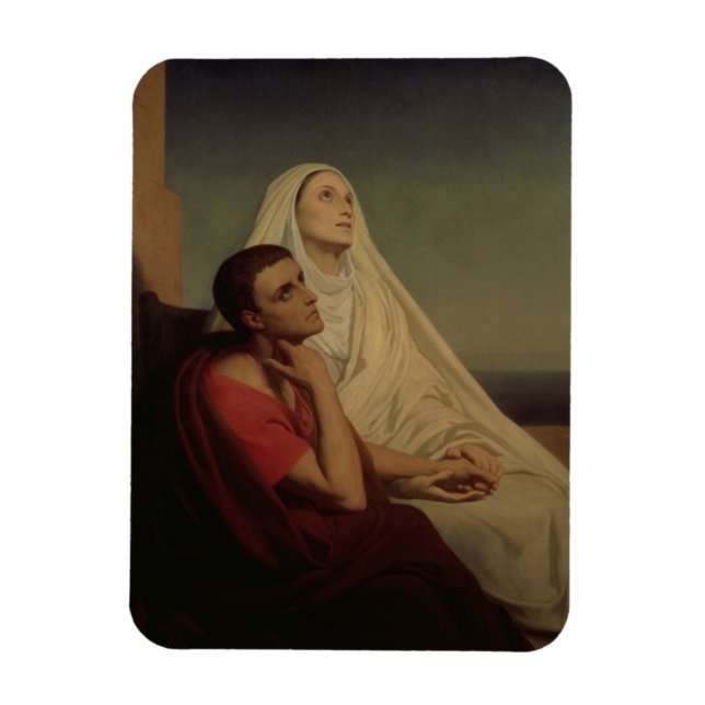 Ímã Rua. Augustine e sua mãe Rua. Monica, 1855 (Vertical)