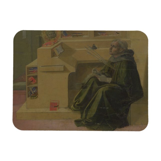 Ímã Rua. Augustine em seu Estudo (predella do Barbad (Horizontal)
