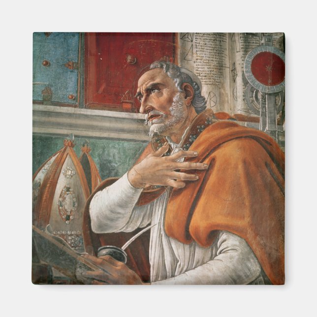 Imã Rua. Augustine em sua Célula, c.1480 (Frente)