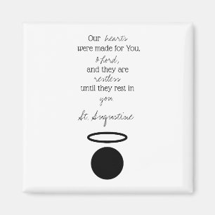 Imã Rua, Augustine Quote Magnet