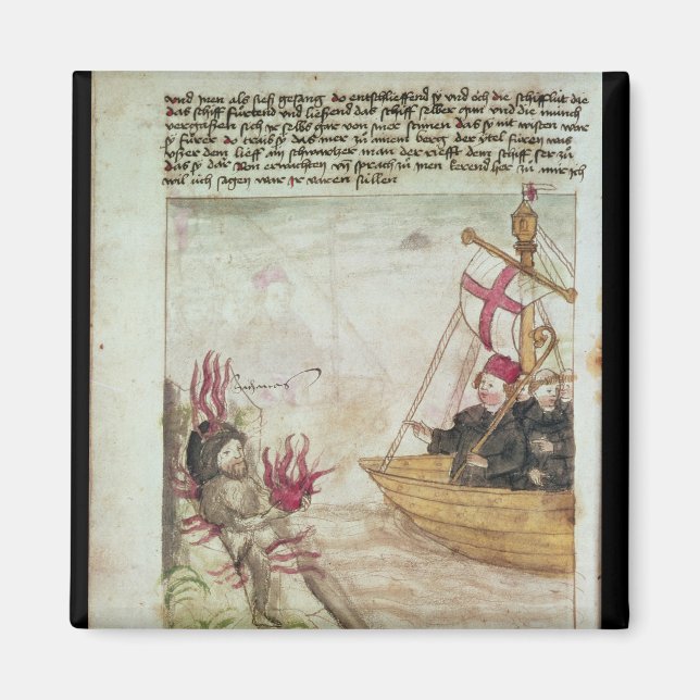 Imã Rua. Brendan em sua nave (Frente)