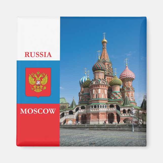 Imã Rua.Catedral de Basil em Moscou (Frente)
