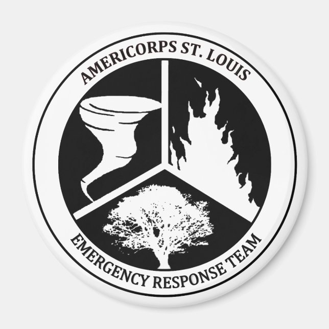 Imã Rua da AmeriCorps. Louis ERT Magnet (Frente)