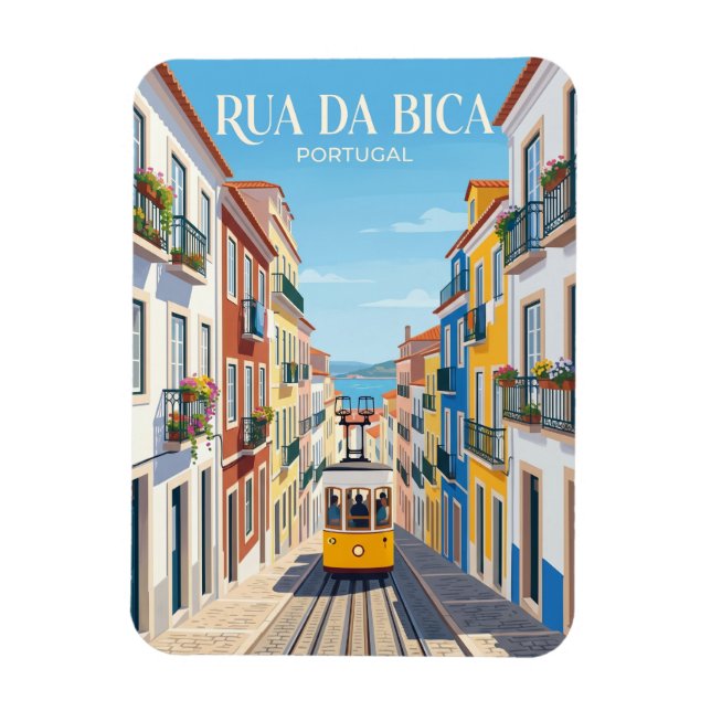 Ímã Rua da Bica Portugal (Vertical)