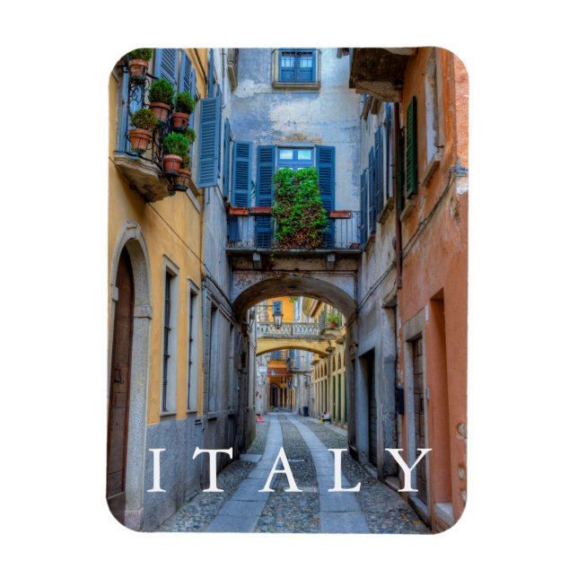 Ímã Rua da cidade estreita, Itália (Vertical)