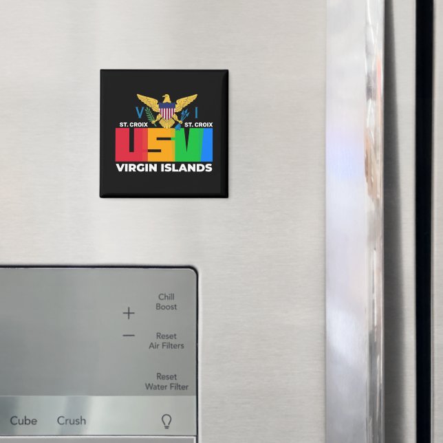 Imã RUA das Ilhas Virgens dos EUA Croix USVI Tropical (In Situ (Fridge))