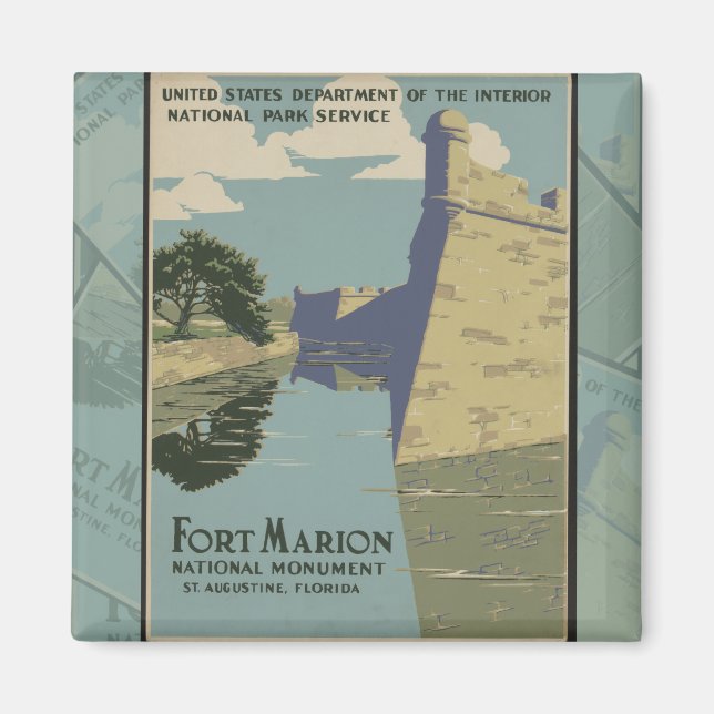 Imã Rua de Augustine Florida, Espanha Fort Poster (Frente)
