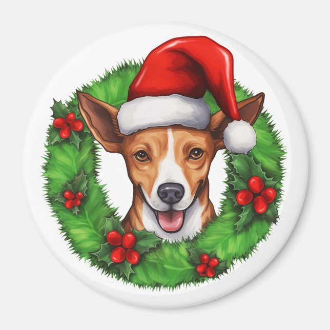 Imã Rua de Natal Basenji (Frente)