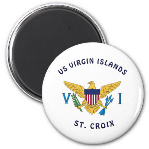 Imã RUA de Sinalizador das Ilhas Virgens dos EUA. Croi