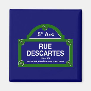 Imã Rua Descartes, sinal de rua de Paris